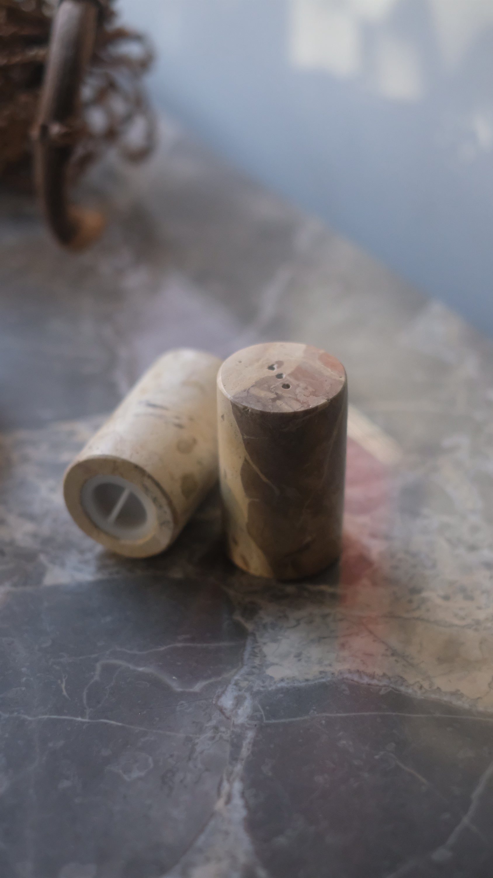 Marble Salt & Pepper Shakers (Pair)