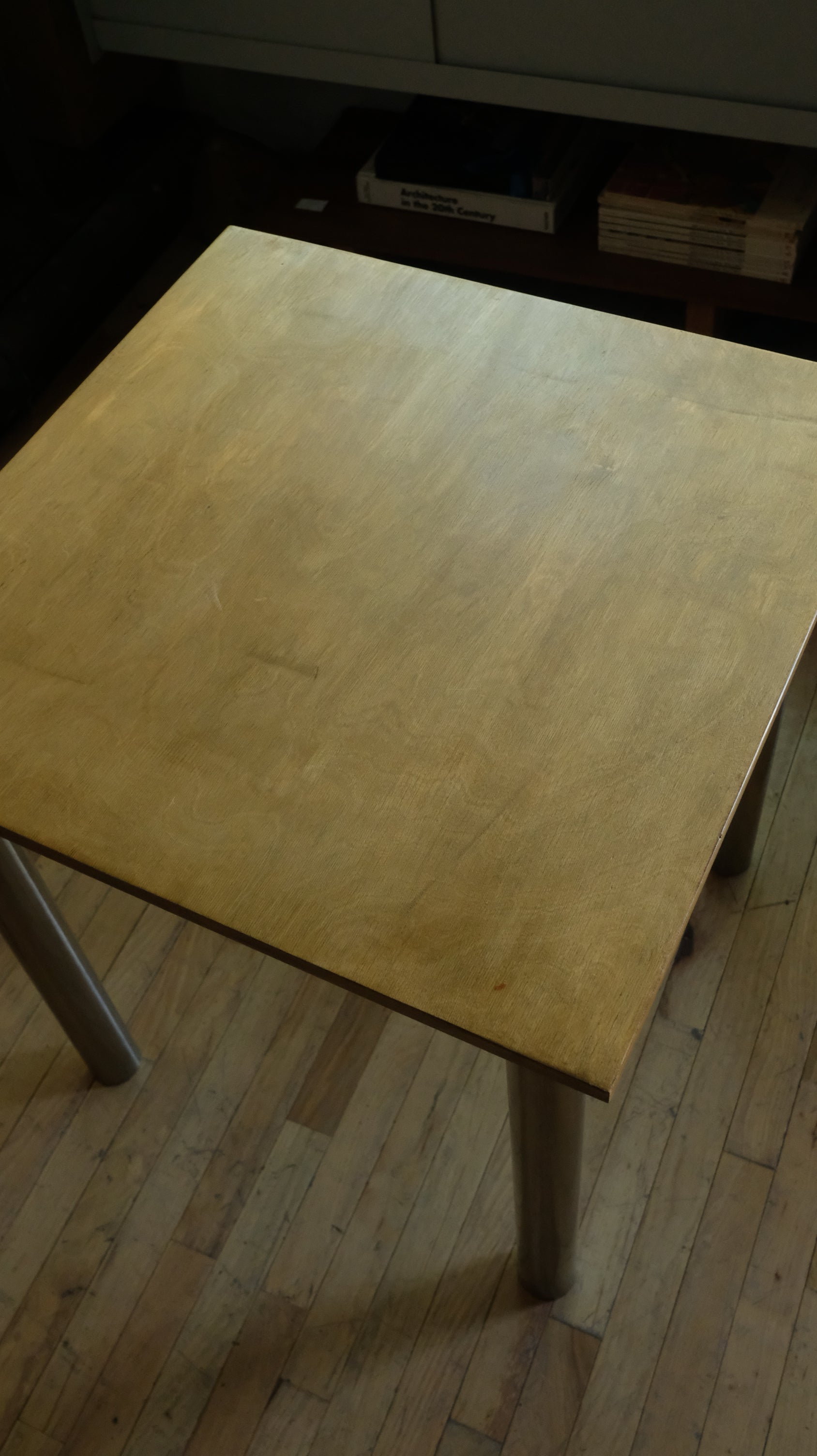 27" Plywood and metal Table (B-Stock)