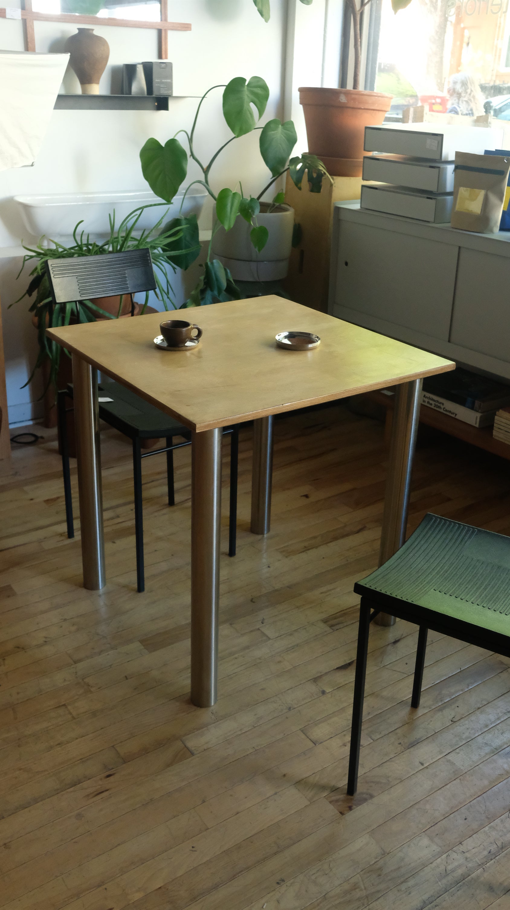 27" Plywood and metal Table (B-Stock)