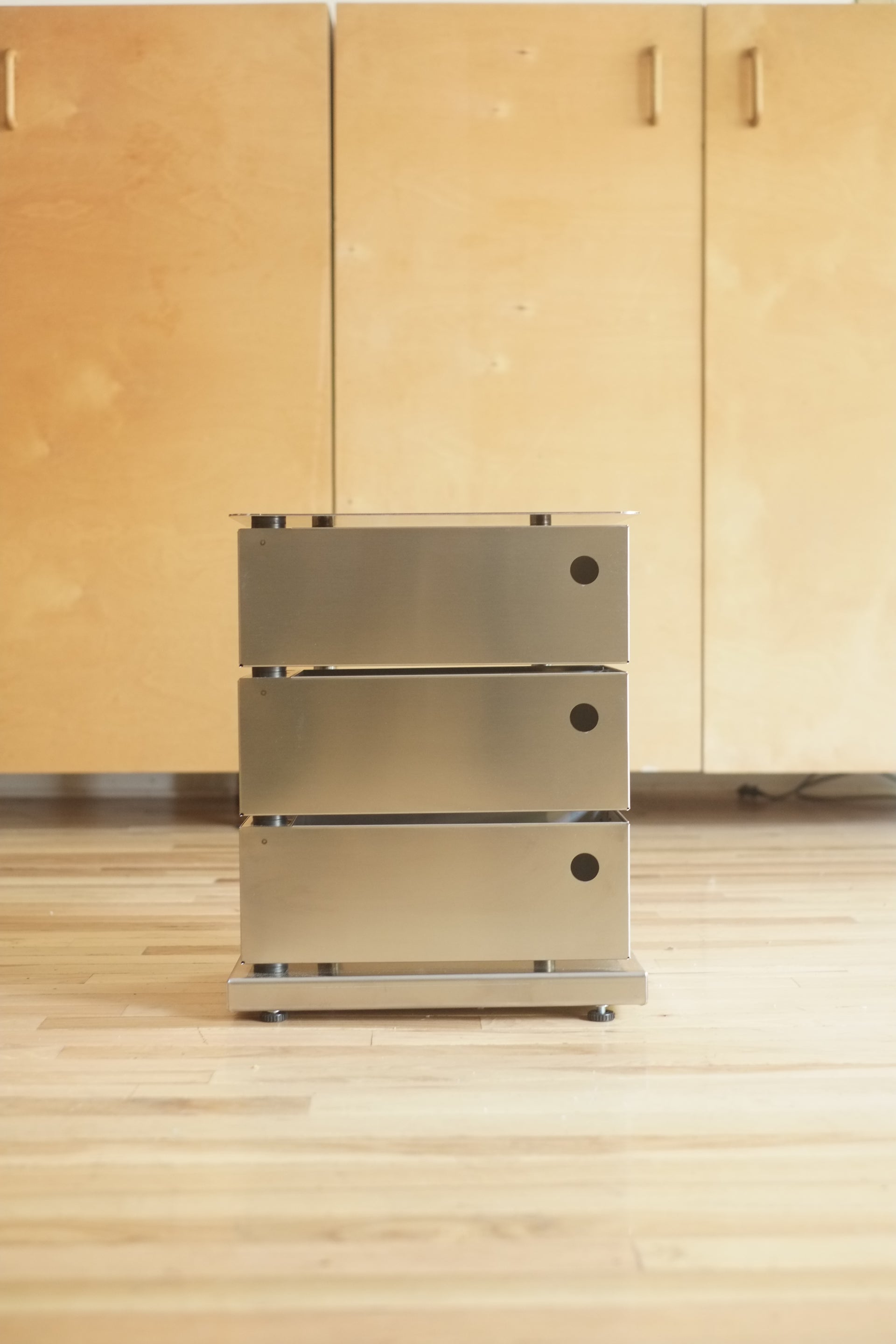 3-Drawer Pivot Cabinet (Stainless Steel) - PRE ORDER - lichennyc