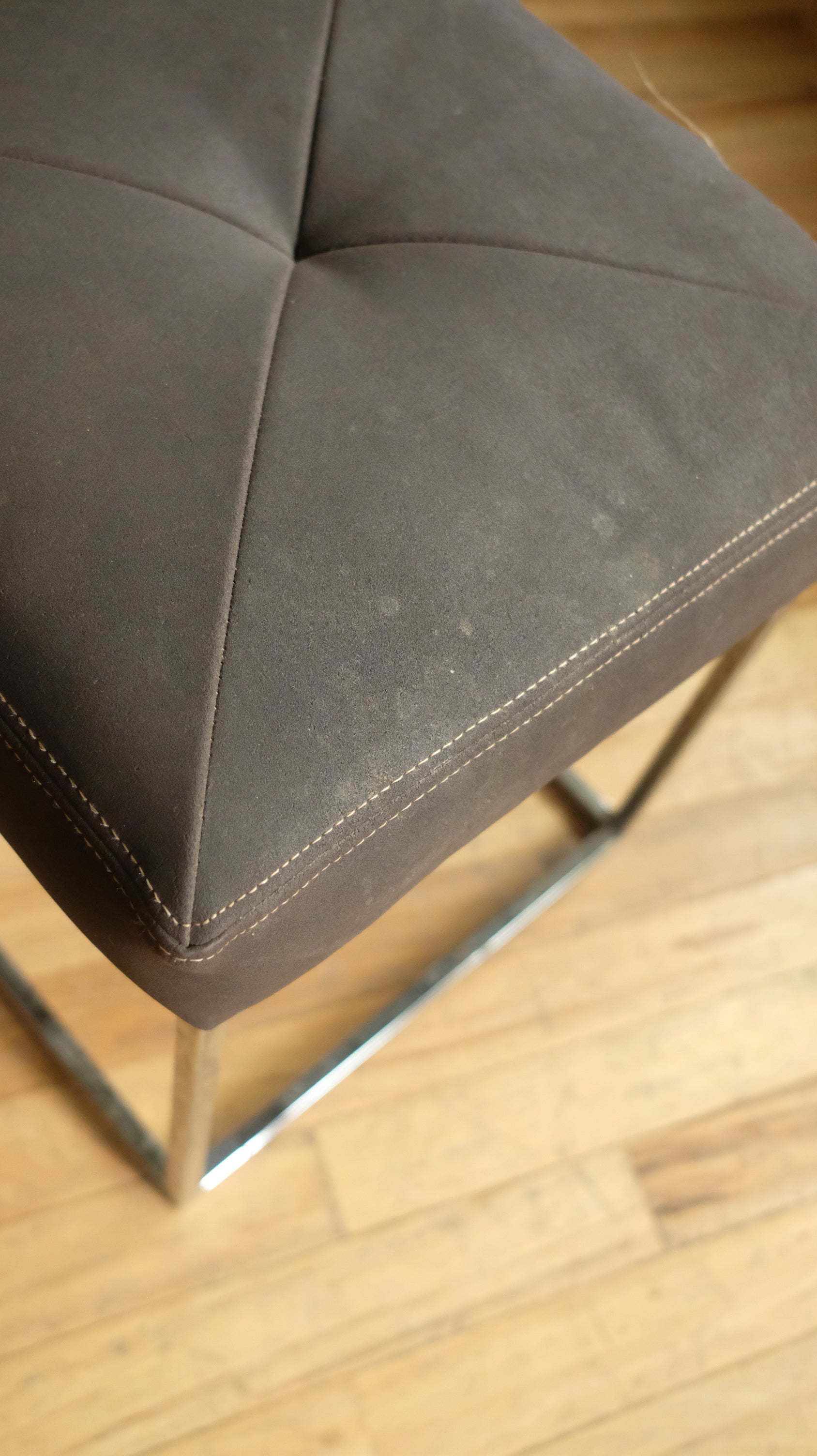 Suede and Metal Stools (Price Per)