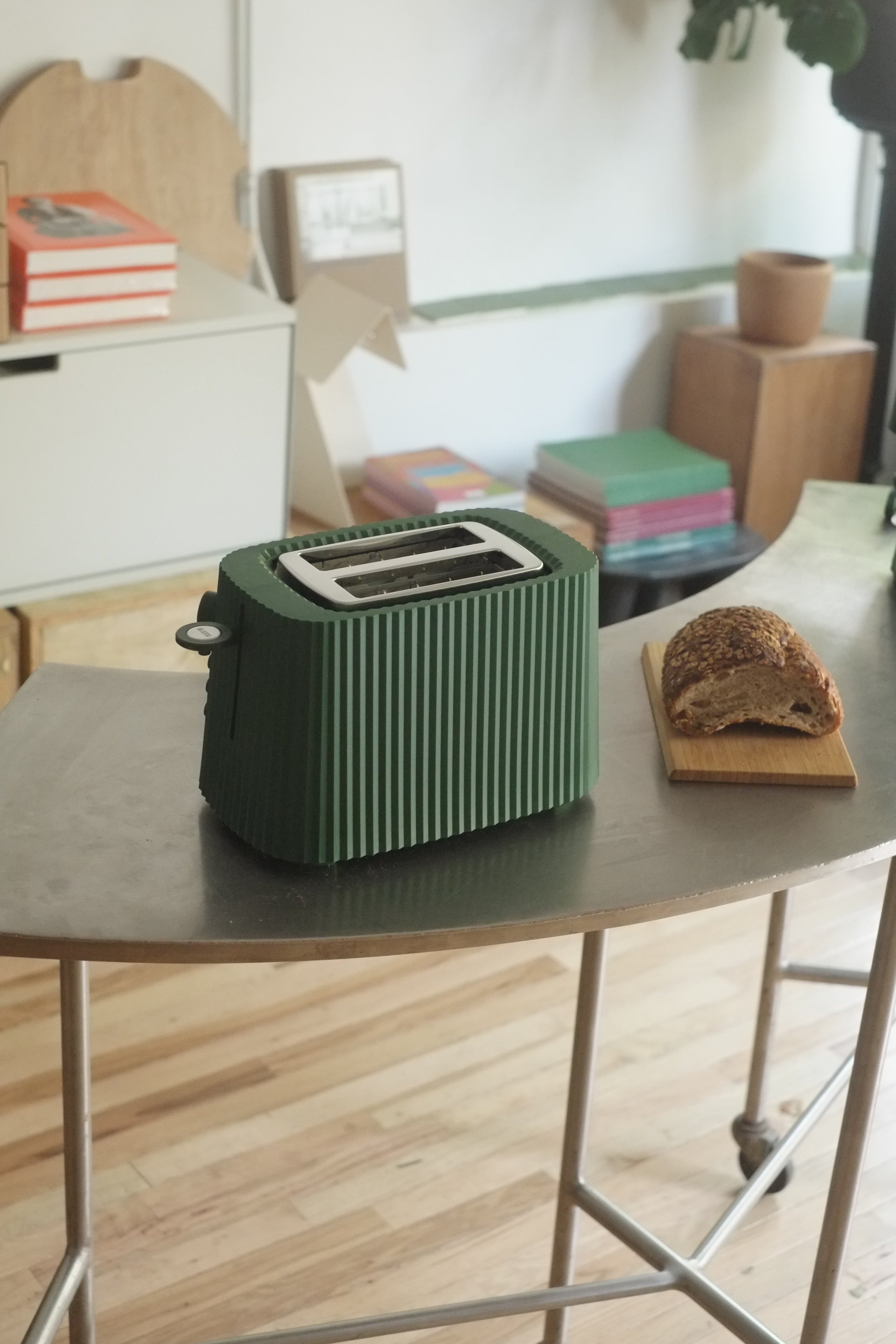 Plissé ELECTRIC Toaster by Michele De Lucchi for Alessi (Green)