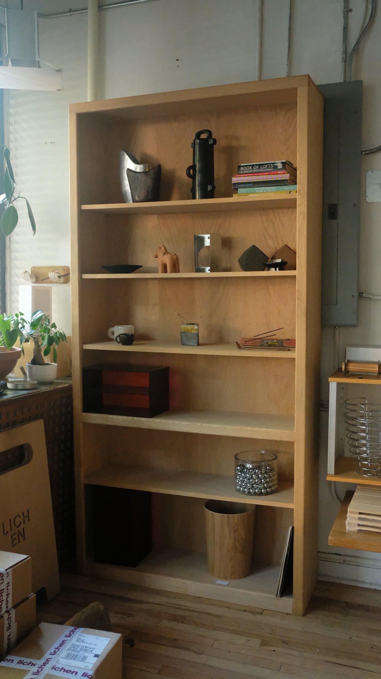 Large Plywood Bookcase