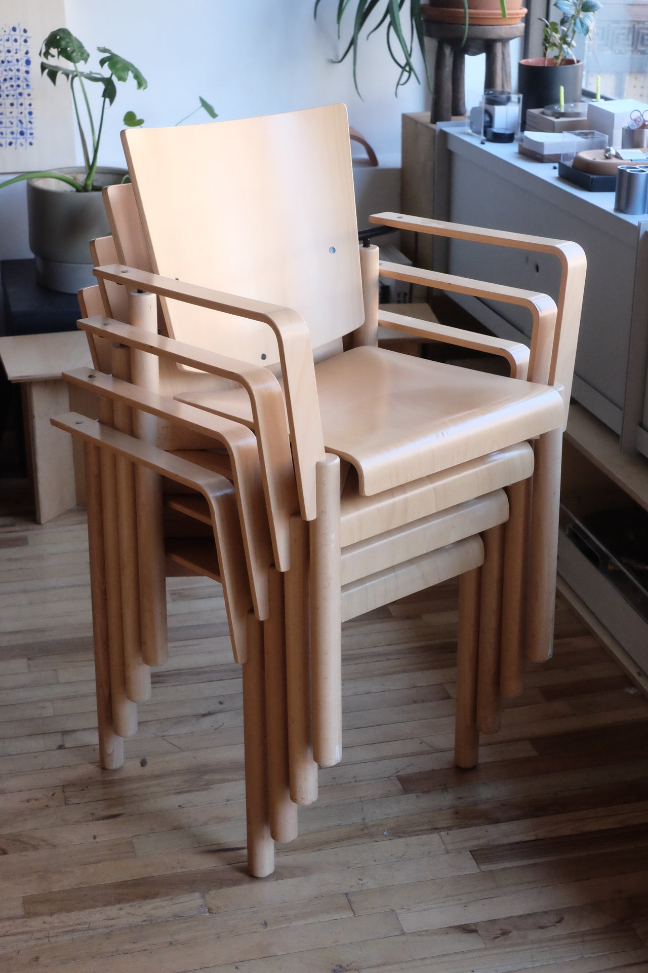 German Stacking Chairs by Kusch + Co
