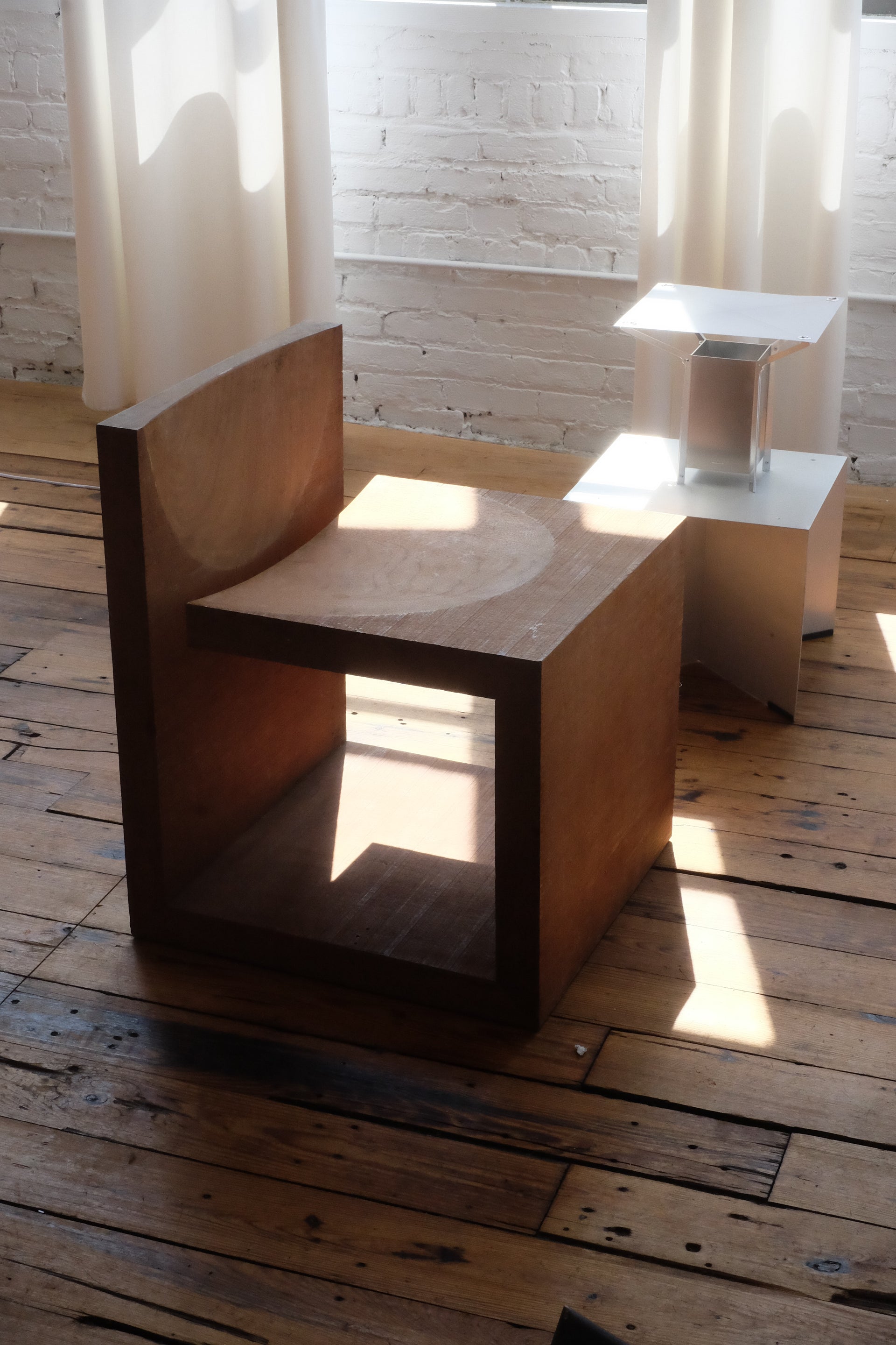 RENT: Geometric Wooden Chair