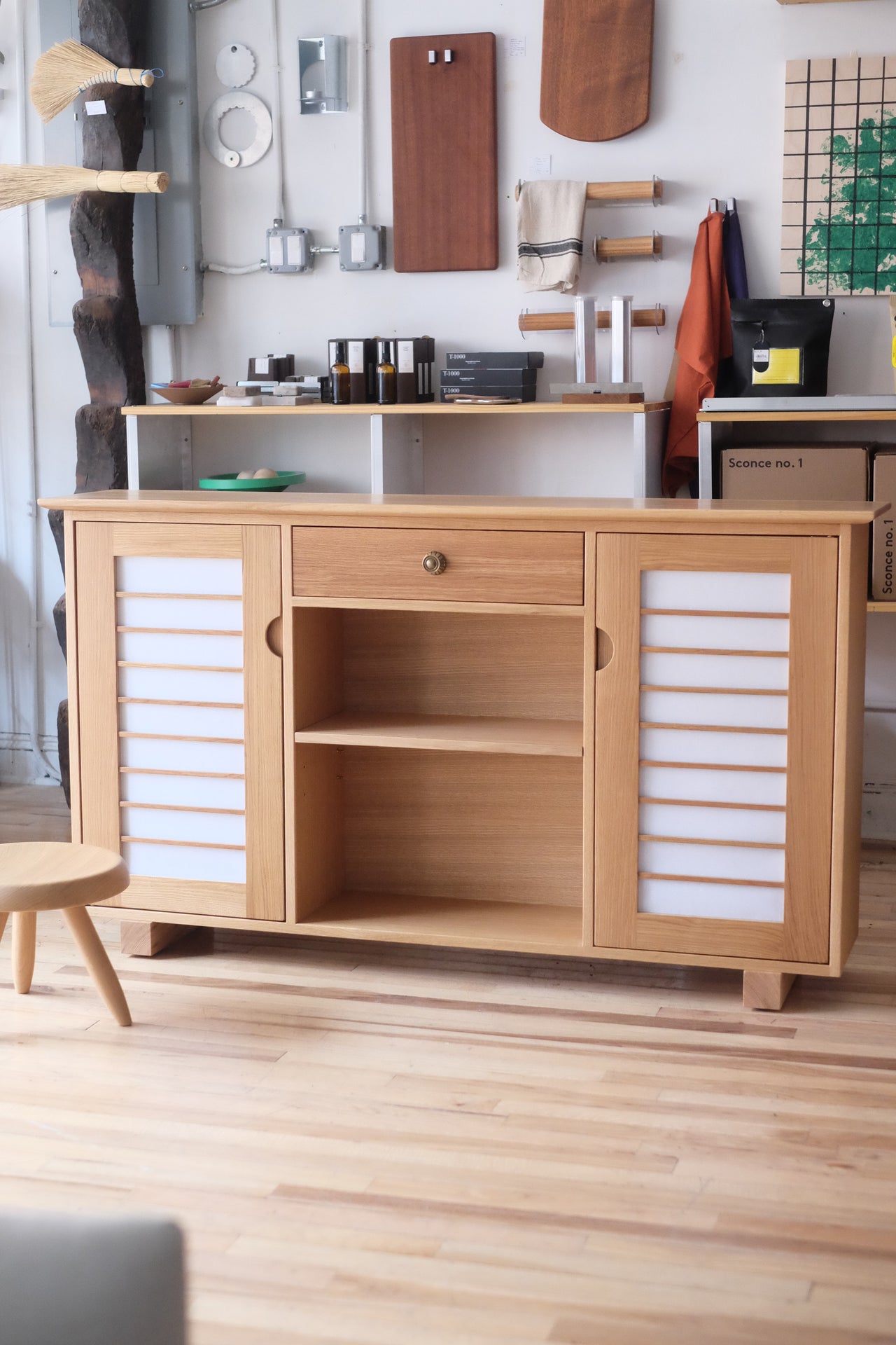 White Oak Shoji Cabinet