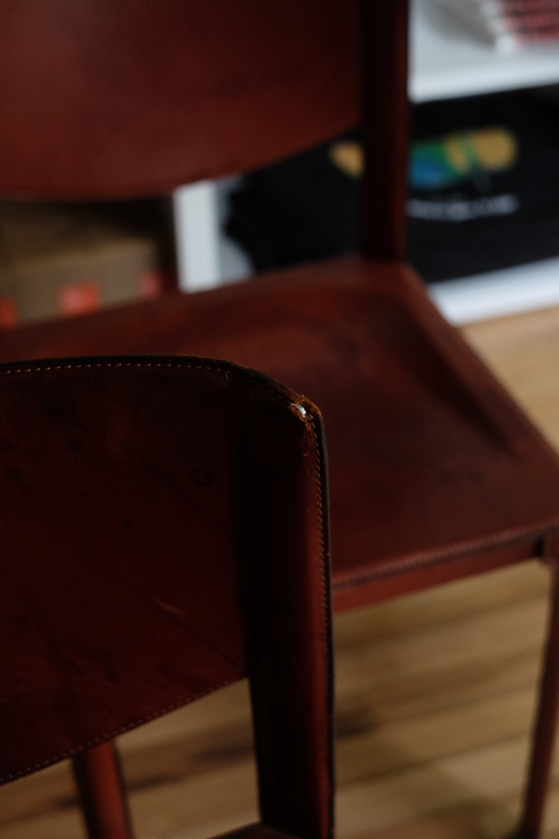 Leather Dining Chairs by Tito Agnoli for Matteo Grassi (Set of 4)