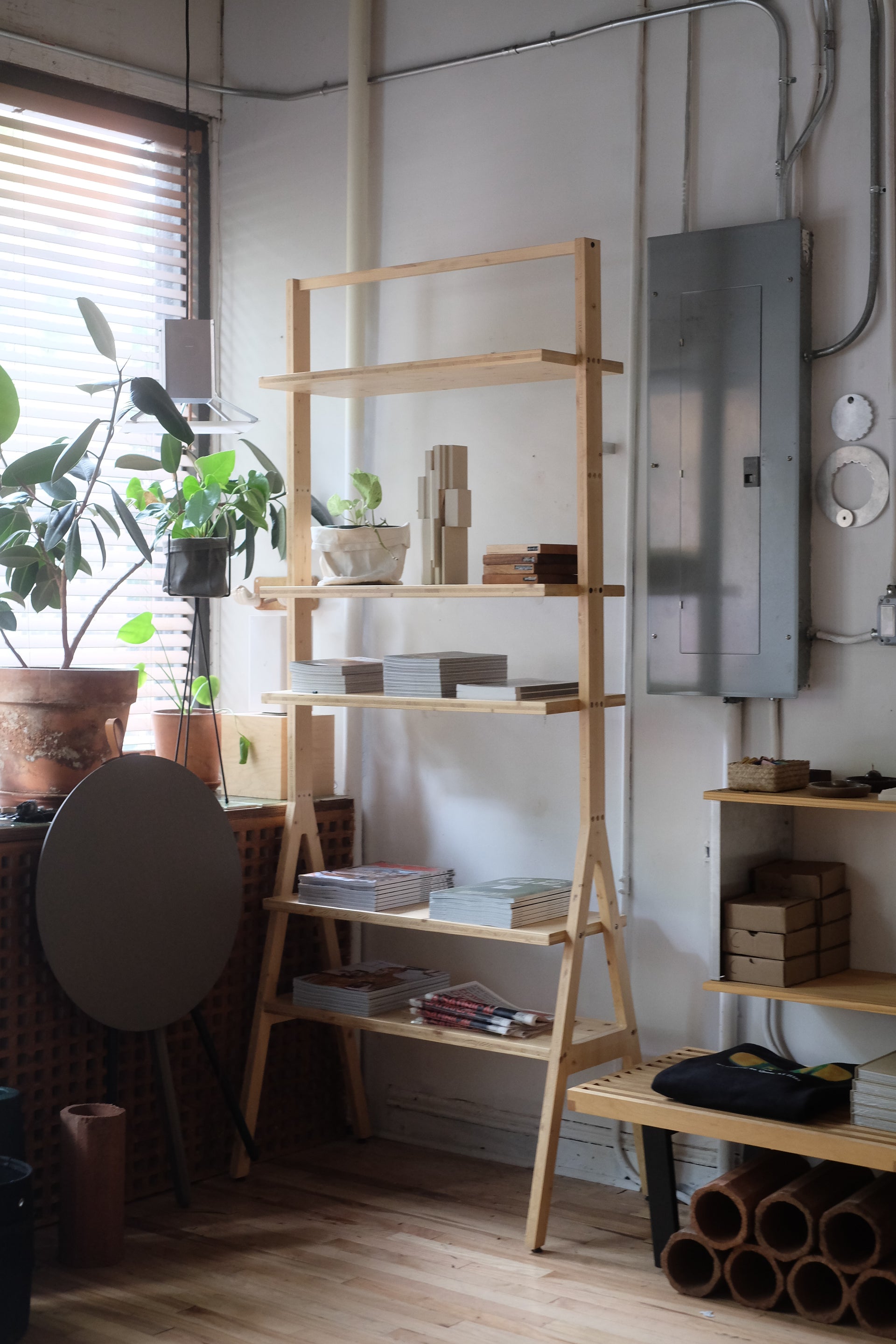 Pine A-Frame Shelf