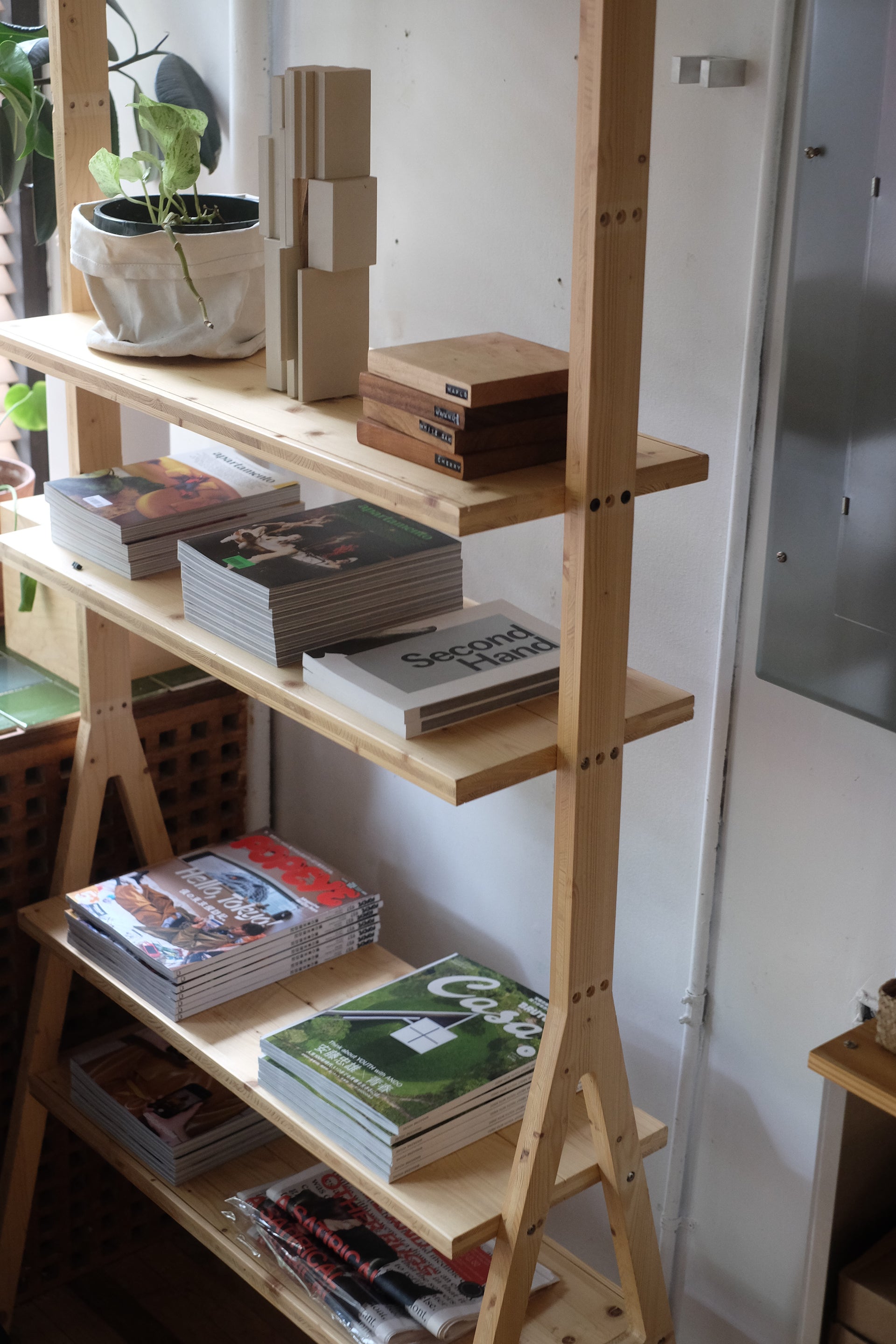 Pine A-Frame Shelf