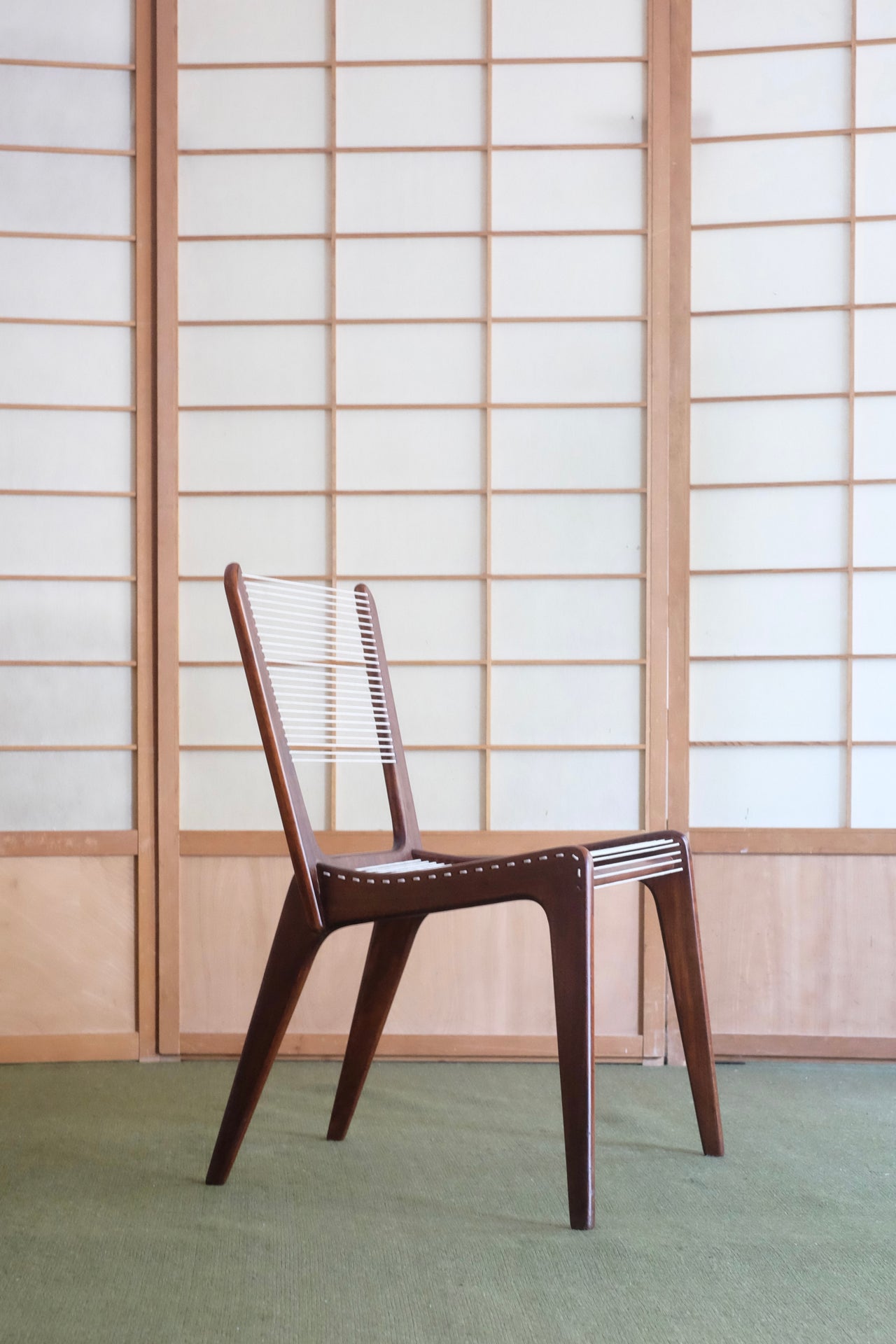 RENT: CORD CHAIR BY JACQUES GUILLON C. 1953