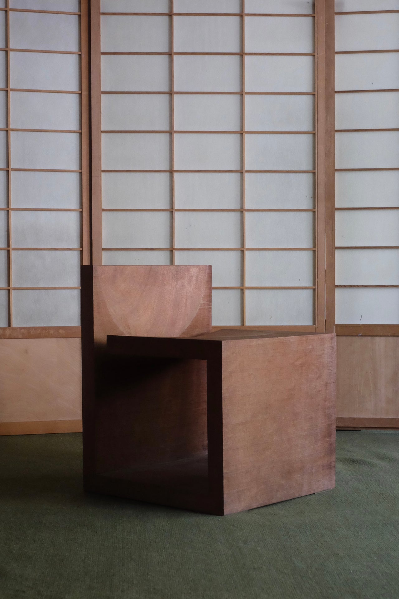 RENT: Geometric Wooden Chair