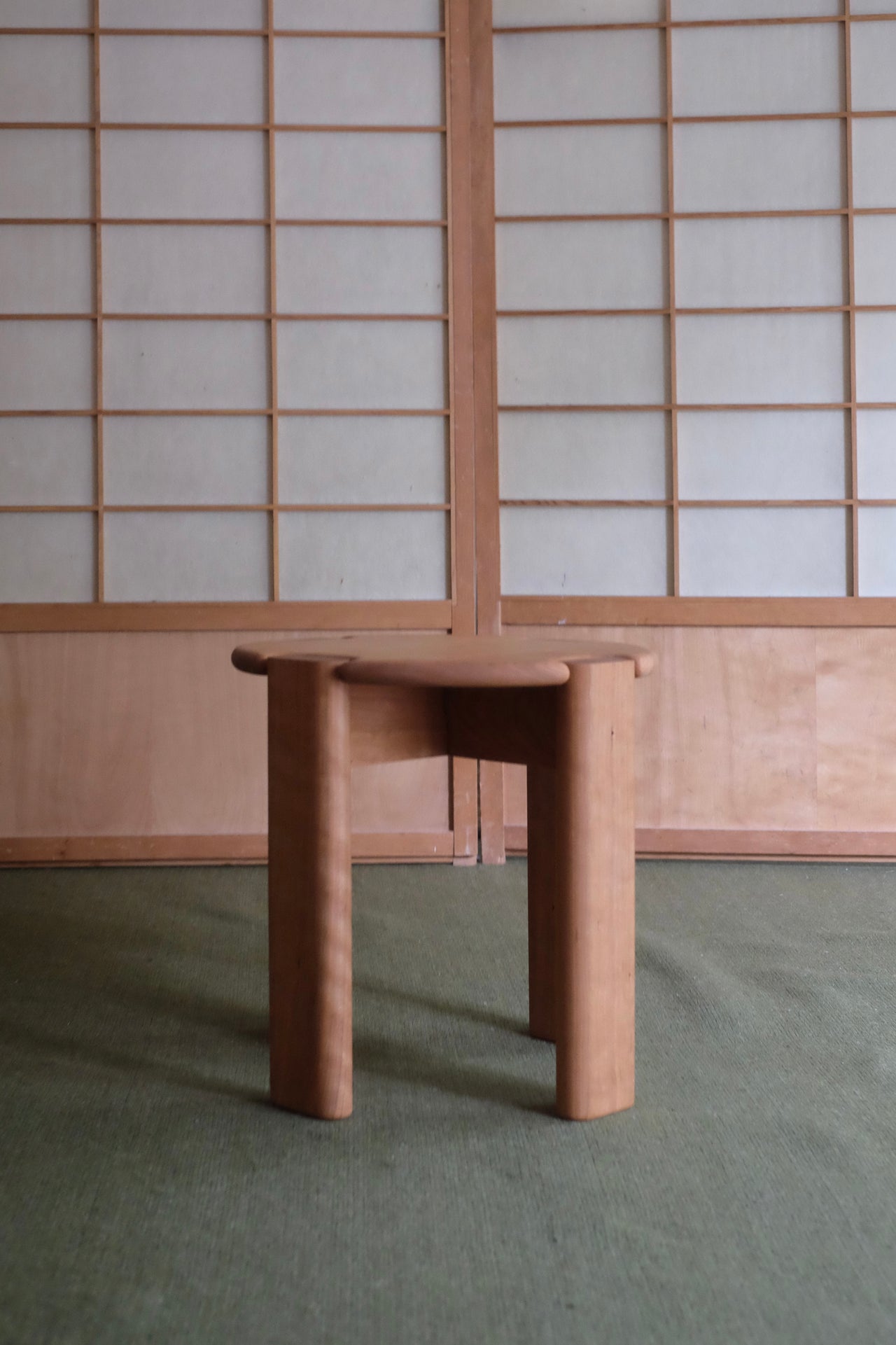 RENT: Zitsn Stool in Cherry By AIDAN ELIAS