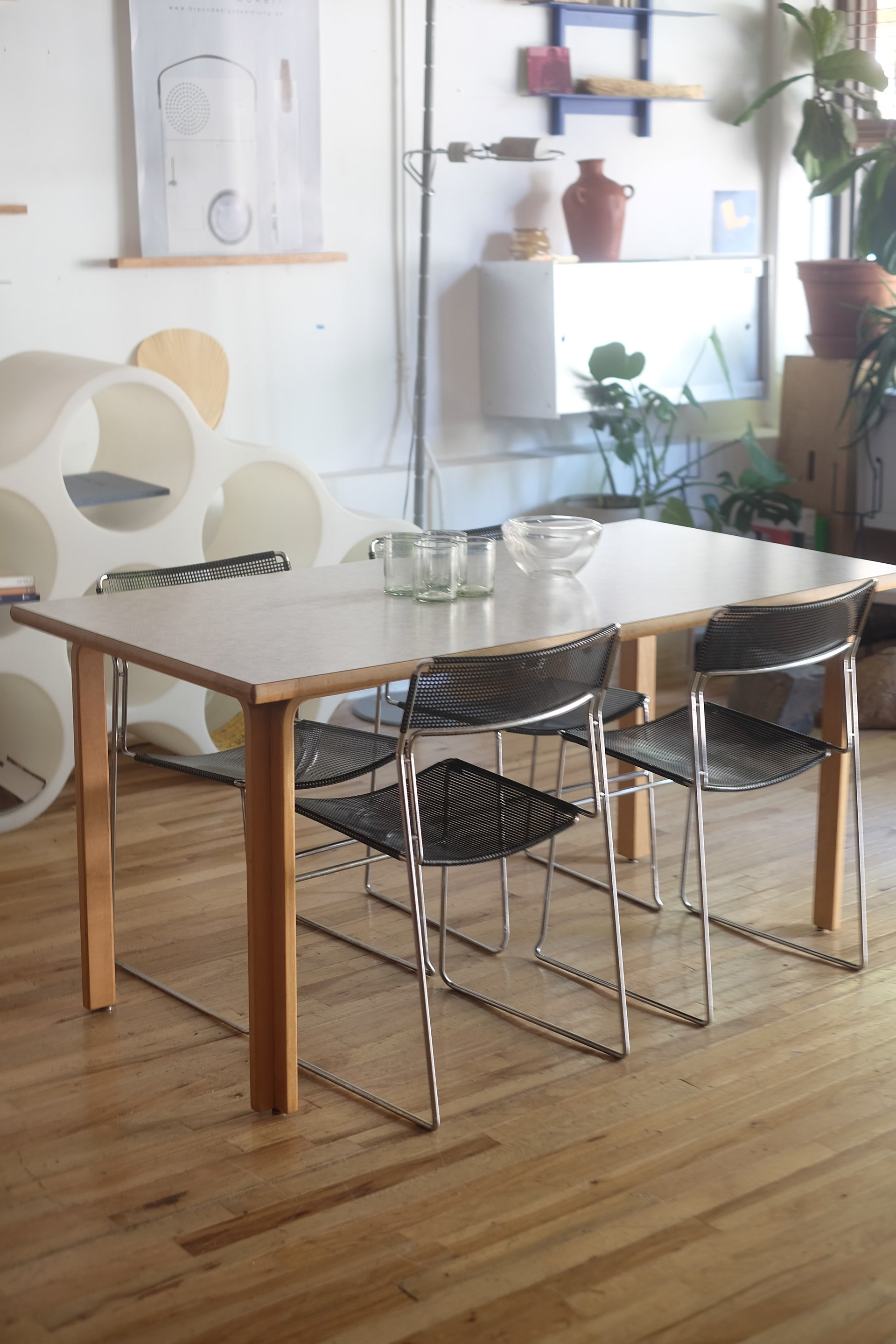 Danish Beechwood Table by Rud Thyegesen and Johnny Sorensen for Magnus Olesen