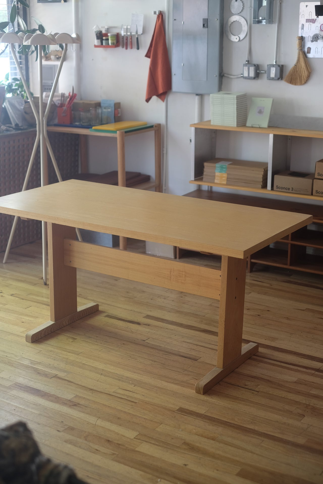 Ash Trestle Leg Table