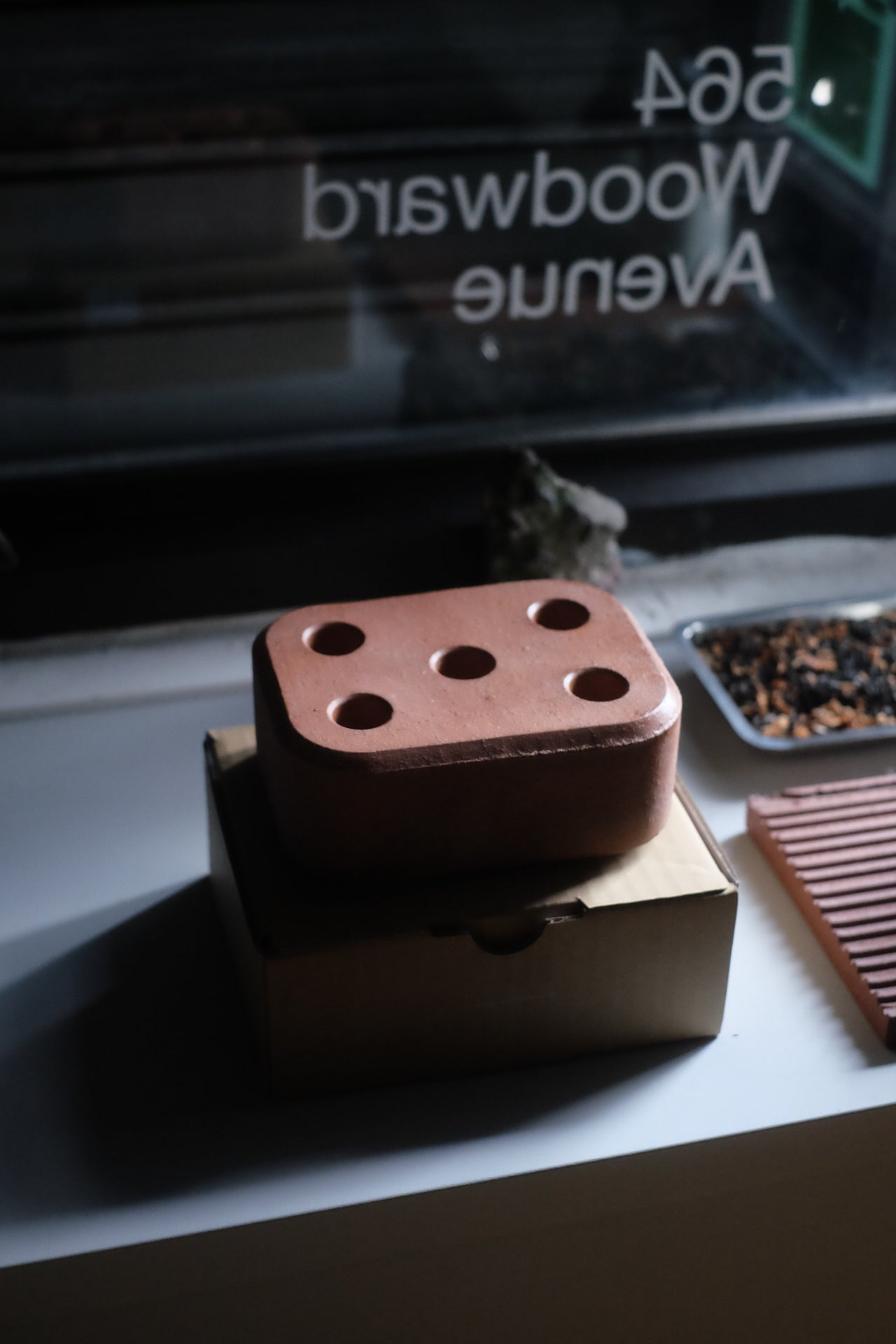 Brick Door Stop / Umbrella Stand by Moheim