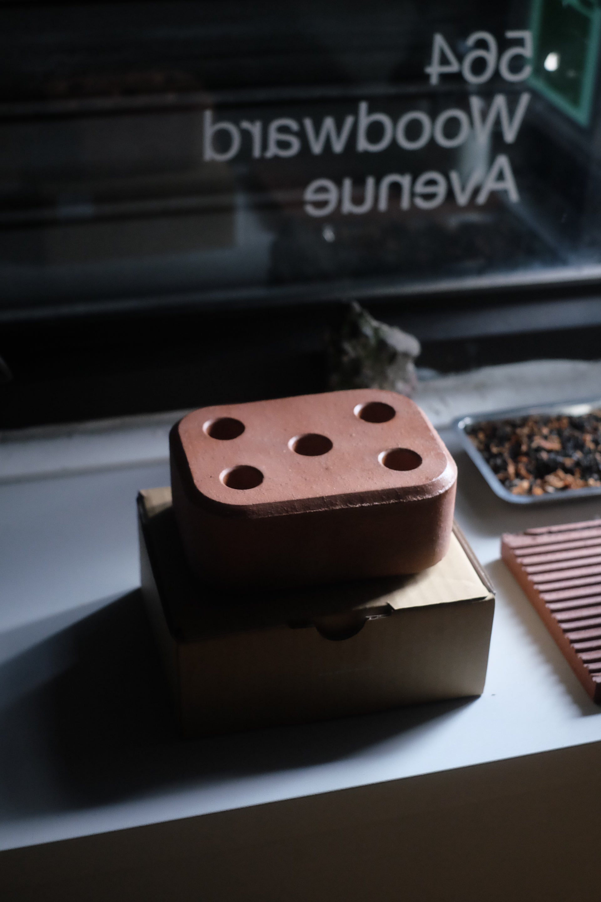 Brick Door Stop / Umbrella Stand by Moheim