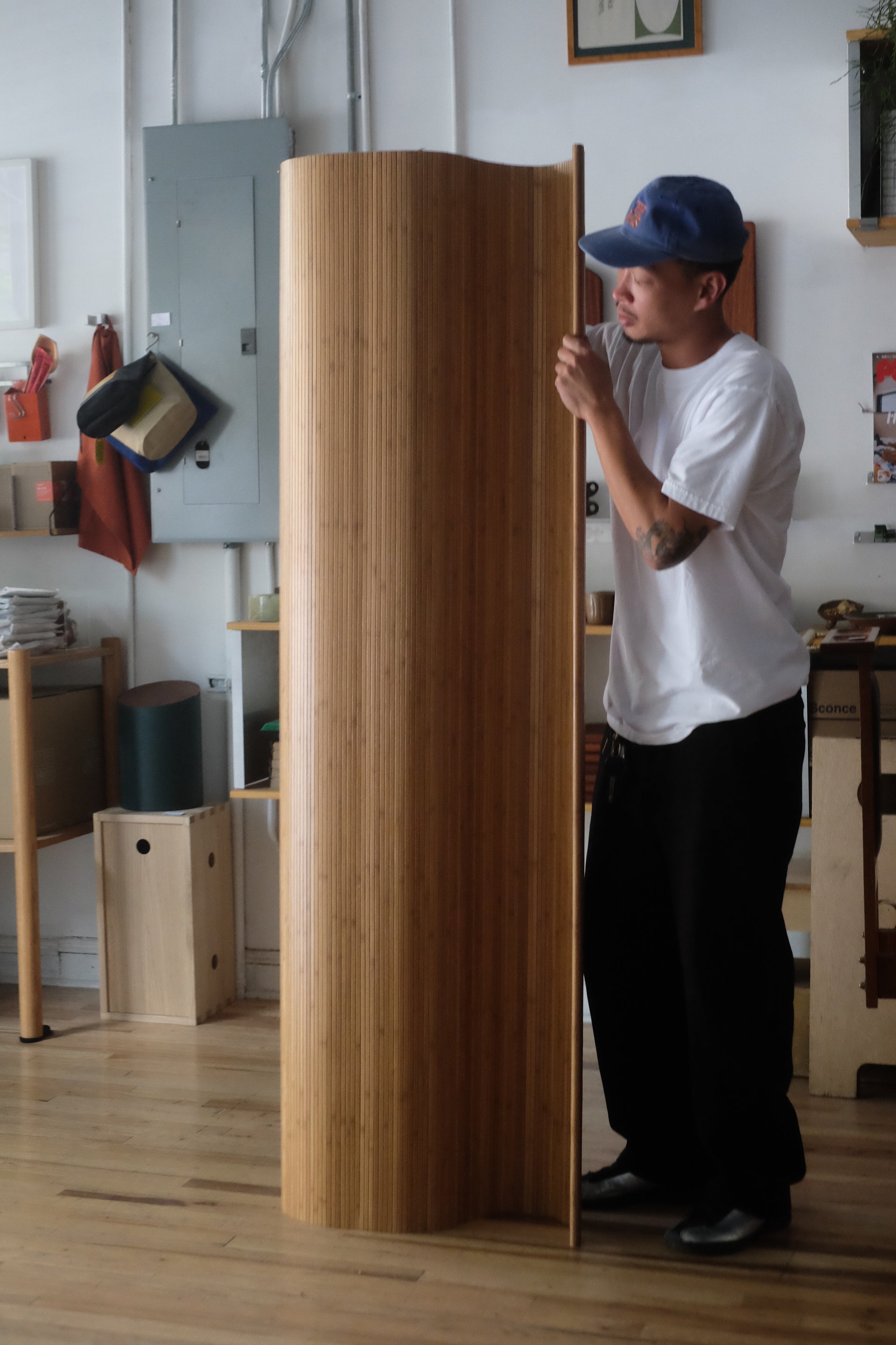 Bamboo Room Divider in NATURAL
