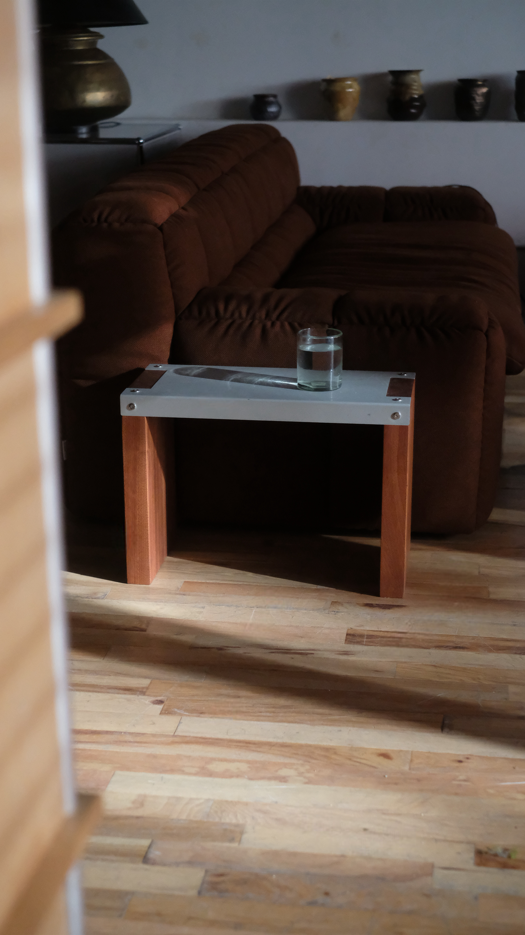Side Table in Sapele by Dylan Ahern