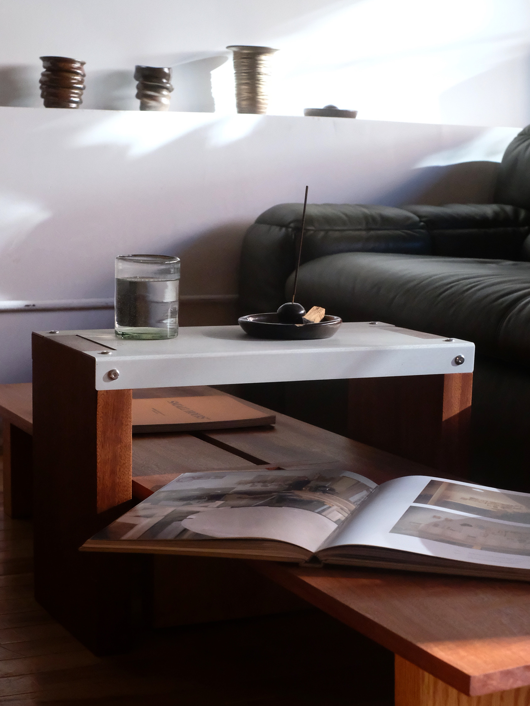 Side Table in Sapele by Dylan Ahern
