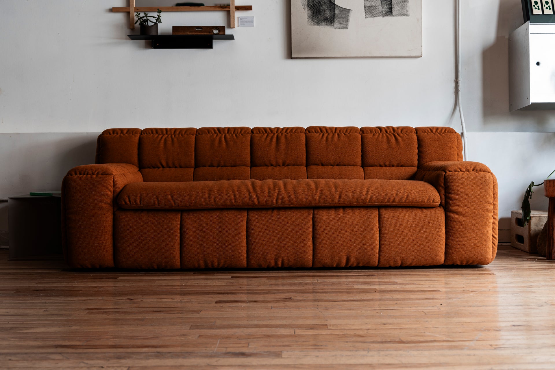 2-Seater ZE SOFA BY LICHEN NYC FOR KARIMOKU (Rust)