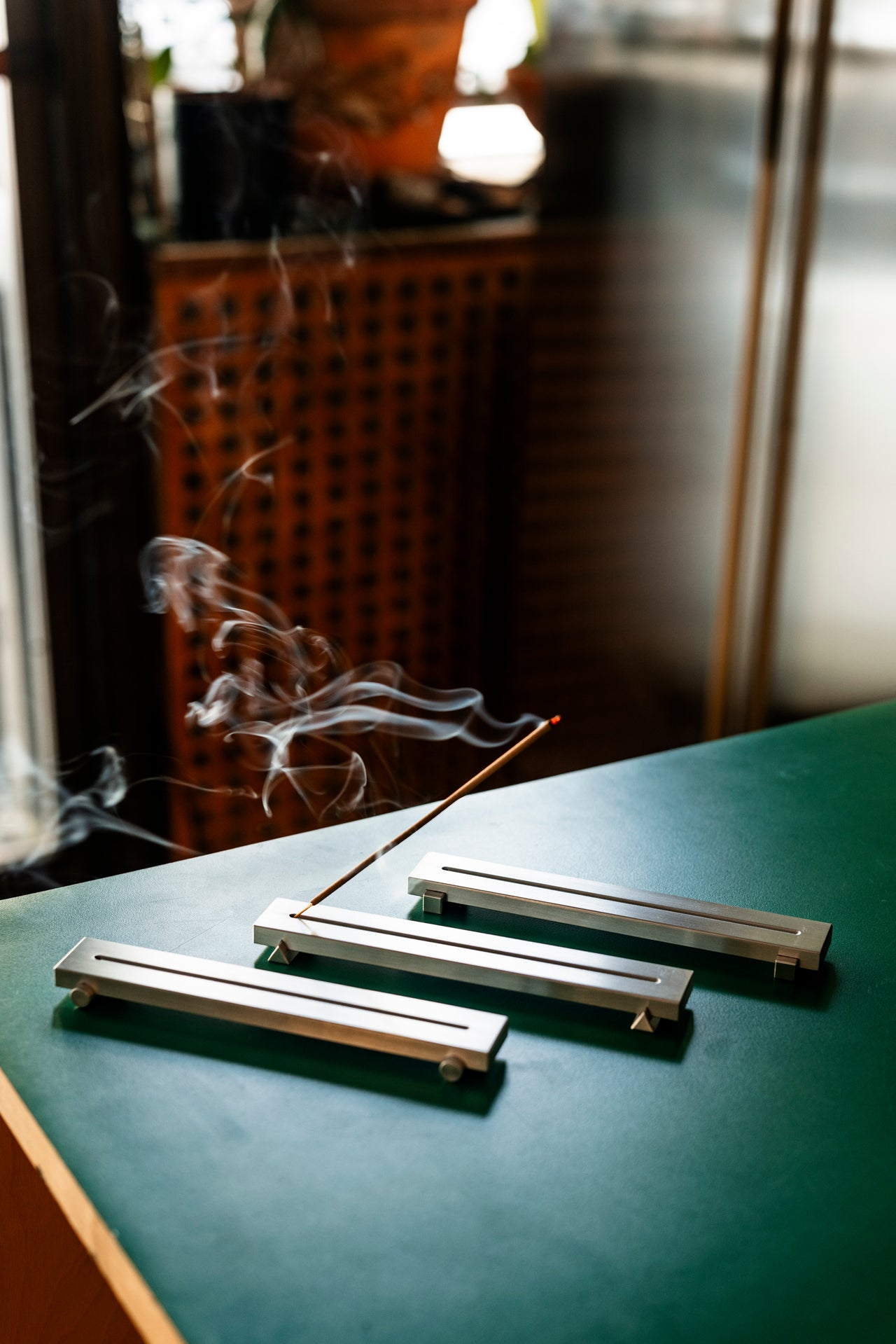 ○ △ □ Incense burners by Kazuki Guzmán
