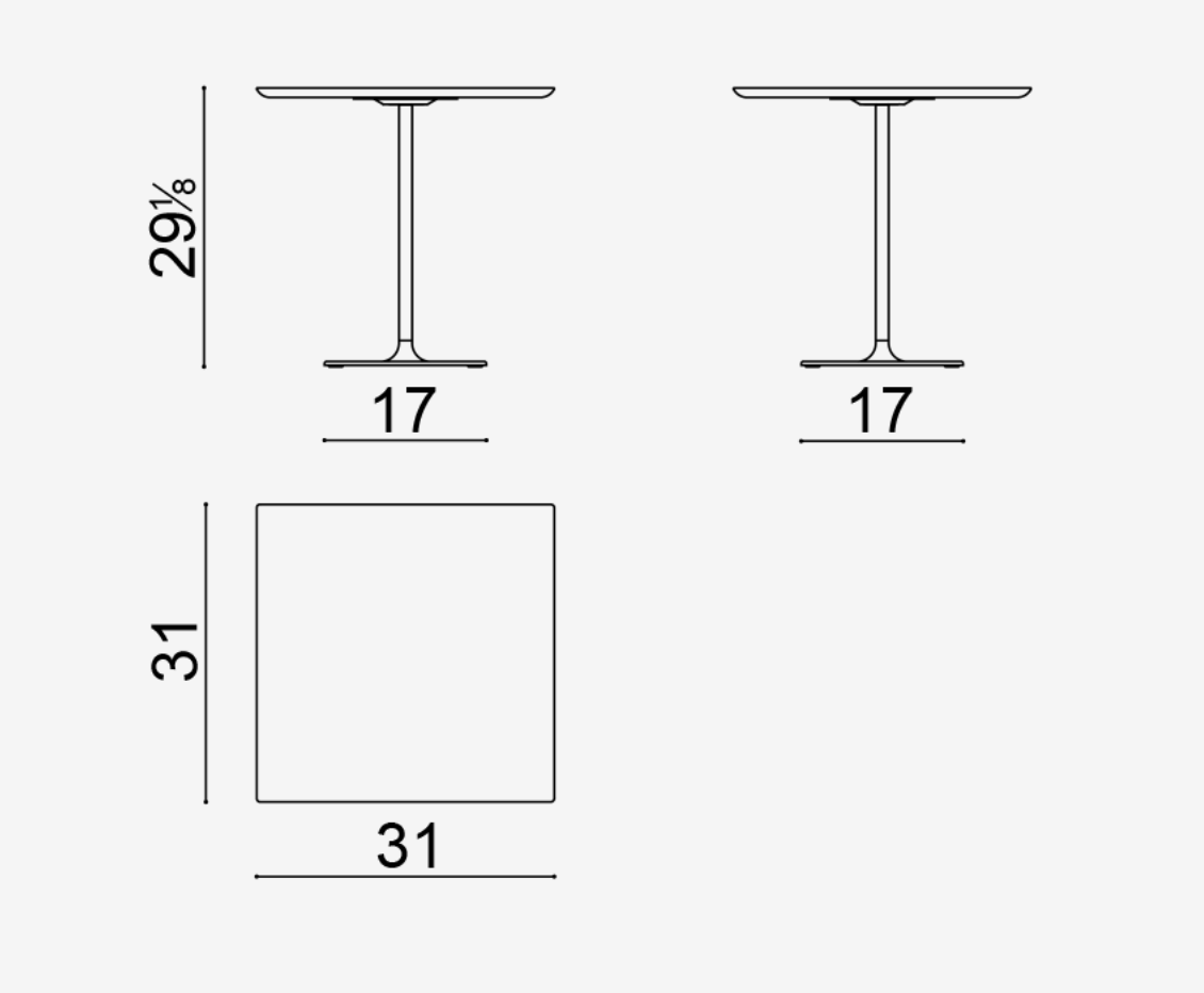 Dizzie table by Lievore Altherr Molina for Arper