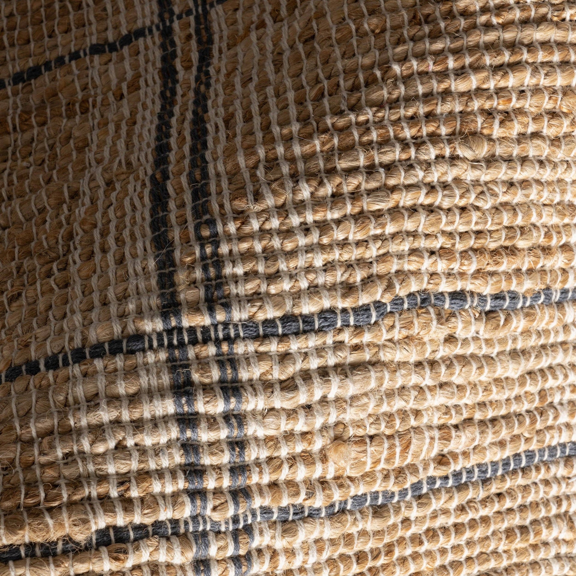 Oscar Plaid Jute Area Rug