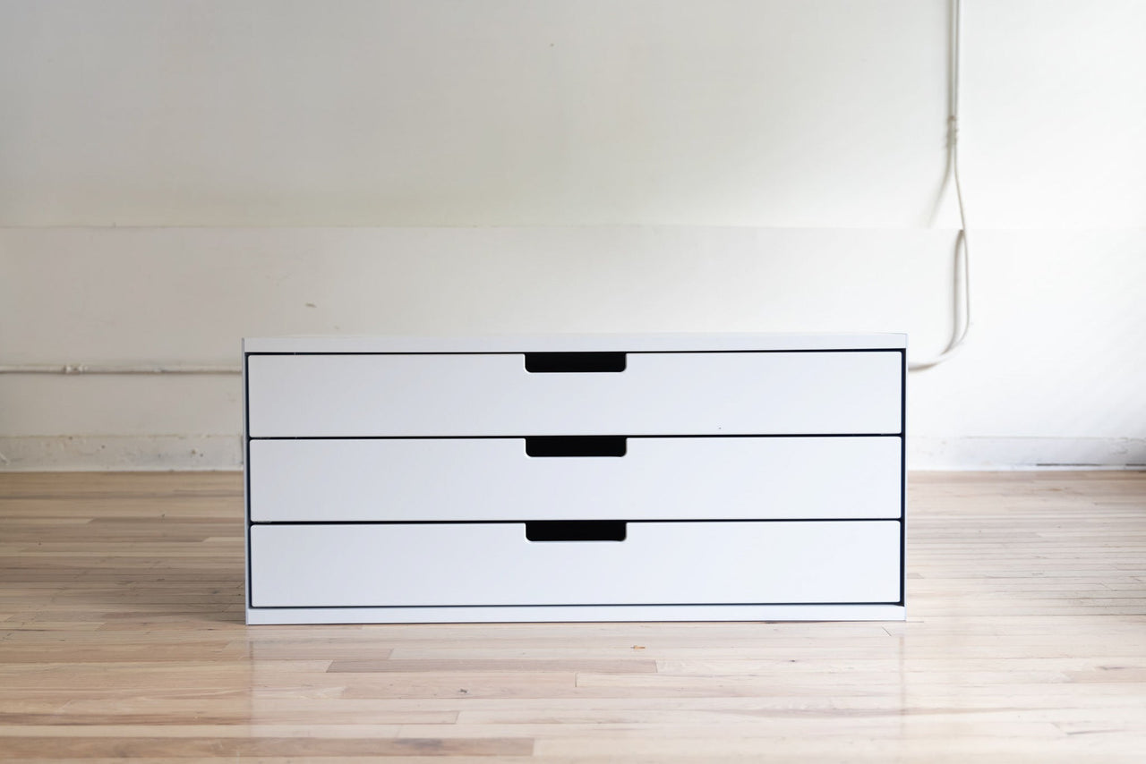 Three Drawer Cabinet (off-white) by Dieter Rams for Vitsœ