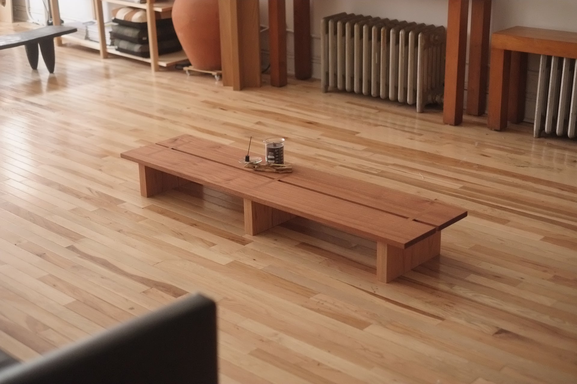 Low Table in Sapele w/ Oak